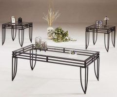 2024 Best of Glass and Black Metal Coffee Table
