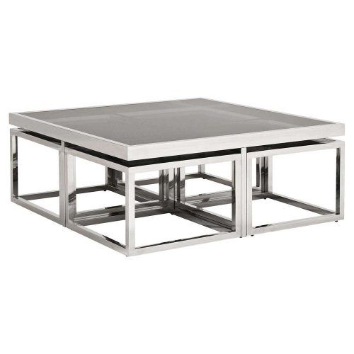 Glass And Silver Coffee Tables (Photo 13 of 20)