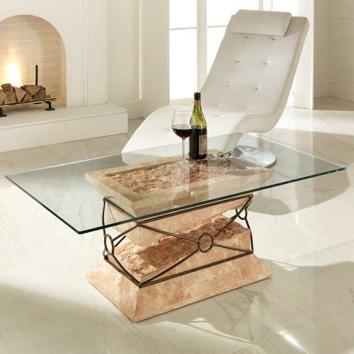 Glass And Stone Coffee Table (Photo 4 of 20)