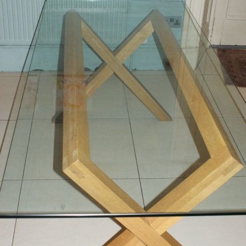 Glass Dining Tables With Oak Legs (Photo 19 of 20)