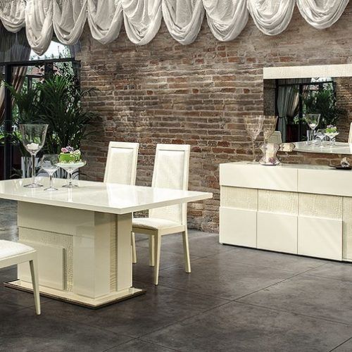 High Gloss Cream Dining Tables (Photo 13 of 20)