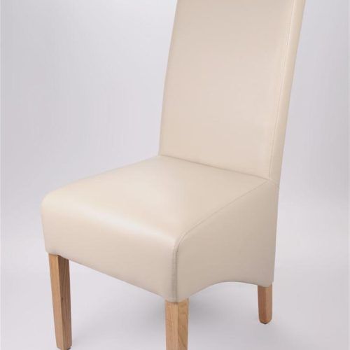 Ivory Leather Dining Chairs (Photo 12 of 20)