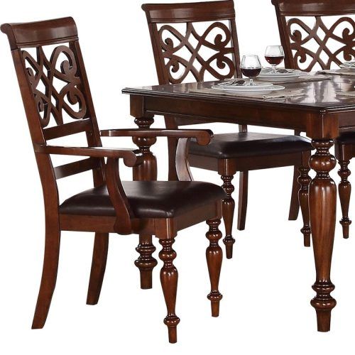 Laconia 7 Pieces Solid Wood Dining Sets (Set Of 7) (Photo 9 of 20)