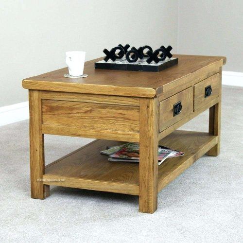 Light Oak Coffee Tables With Drawers (Photo 12 of 20)