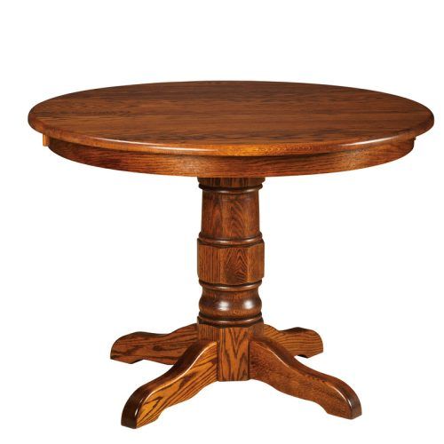 Monogram 48'' Solid Oak Pedestal Dining Tables (Photo 5 of 20)