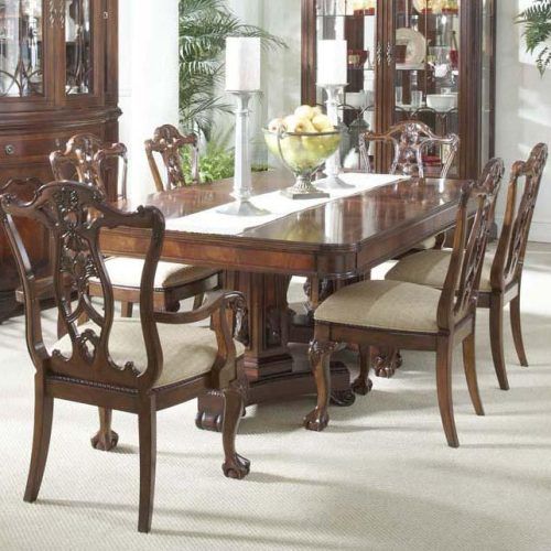Pedestal Dining Tables And Chairs (Photo 3 of 20)