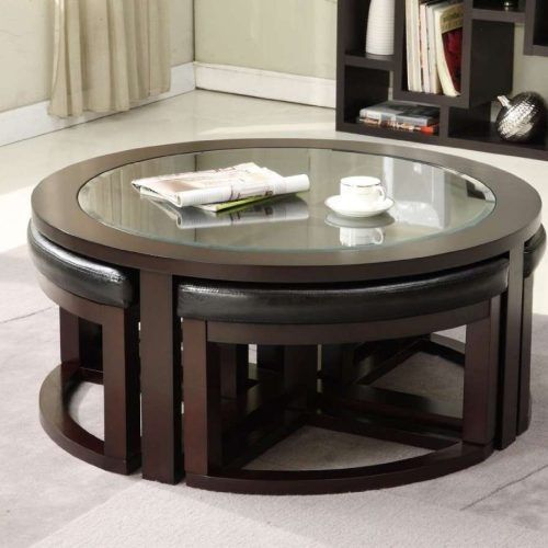 Round Wood And Glass Coffee Tables (Photo 5 of 20)