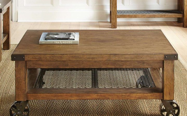 20 Best Ideas Rustic Coffee Table with Wheels