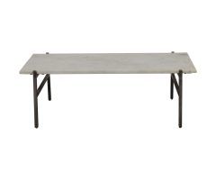 2024 Popular Slab Small Marble Coffee Tables with Antiqued Silver Base