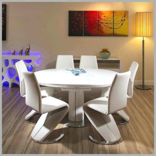 White High Gloss Oval Dining Tables (Photo 17 of 20)