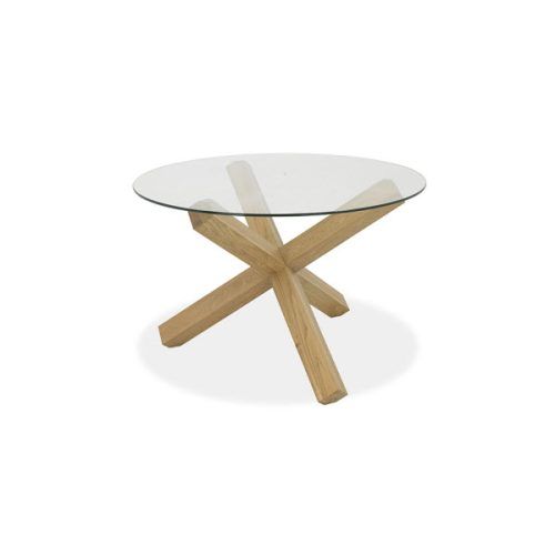 Round Glass Dining Tables With Oak Legs (Photo 9 of 20)