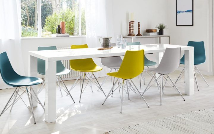 2024 Best of White Gloss Extendable Dining Tables