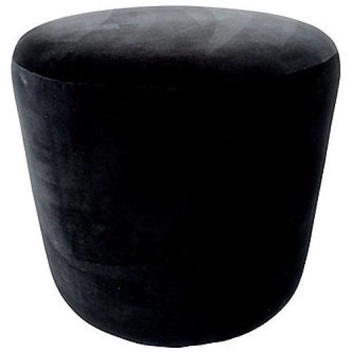 Black And Natural Cotton Pouf Ottomans (Photo 20 of 20)