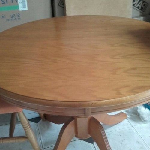 Finkelstein Pine Solid Wood Pedestal Dining Tables (Photo 11 of 21)