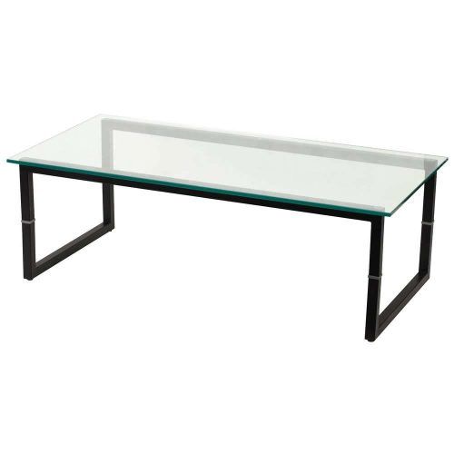 Glass And Black Metal Coffee Table (Photo 10 of 20)
