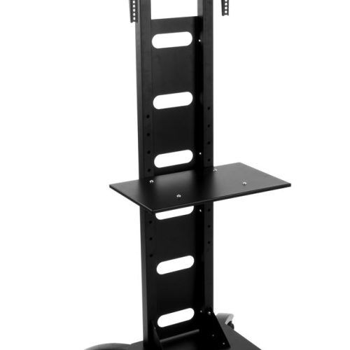 Easyfashion Adjustable Rolling Tv Stands For Flat Panel Tvs (Photo 9 of 20)