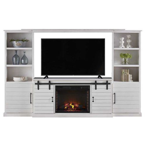 Boston 01 Electric Fireplace Modern 79" Tv Stands (Photo 1 of 7)