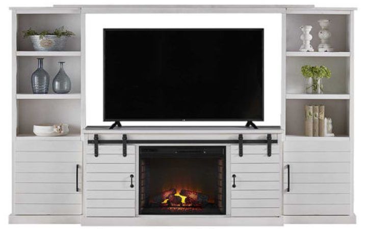7 Best Collection of Boston 01 Electric Fireplace Modern 79" Tv Stands