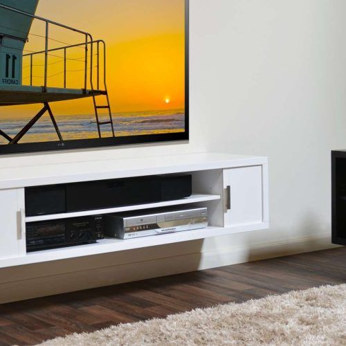 White Wall Mounted Tv Stands (Photo 13 of 15)