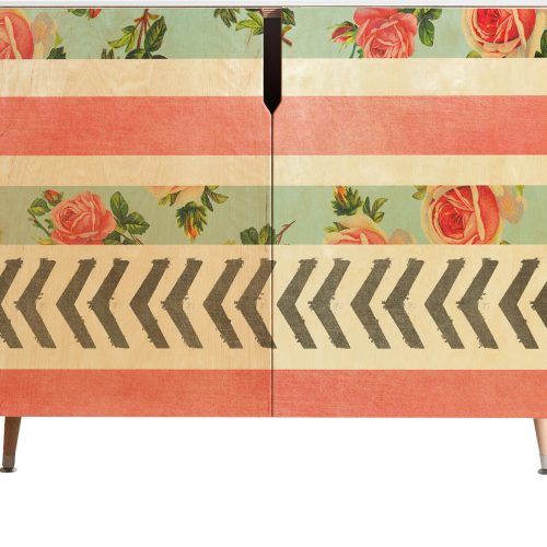 Floral Blush Yellow Credenzas (Photo 12 of 20)