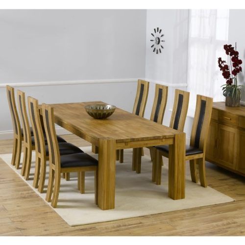 Chunky Solid Oak Dining Tables And 6 Chairs (Photo 8 of 20)
