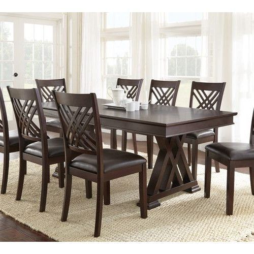 Laconia 7 Pieces Solid Wood Dining Sets (Set Of 7) (Photo 10 of 20)