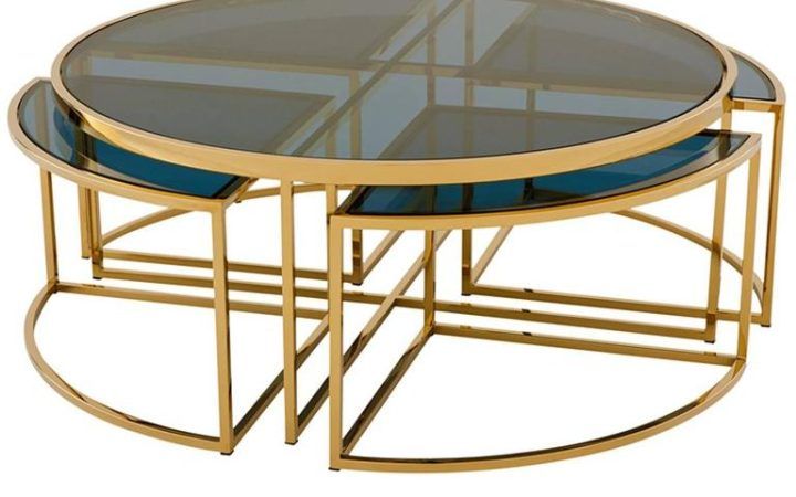  Best 20+ of Square Black and Brushed Gold Coffee Tables