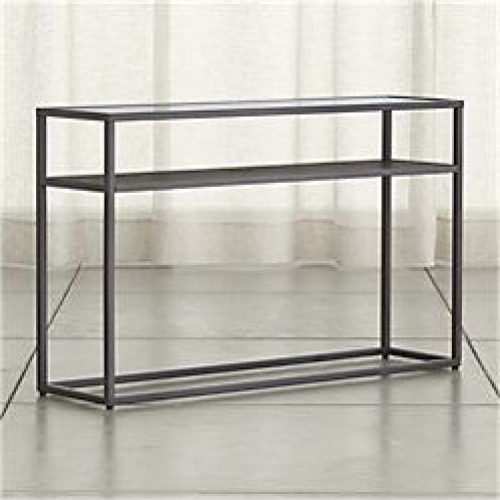 Glass And Stainless Steel Console Tables (Photo 13 of 20)