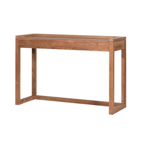 Parsons Walnut Top & Elm Base 48X16 Console Tables (Photo 7 of 20)