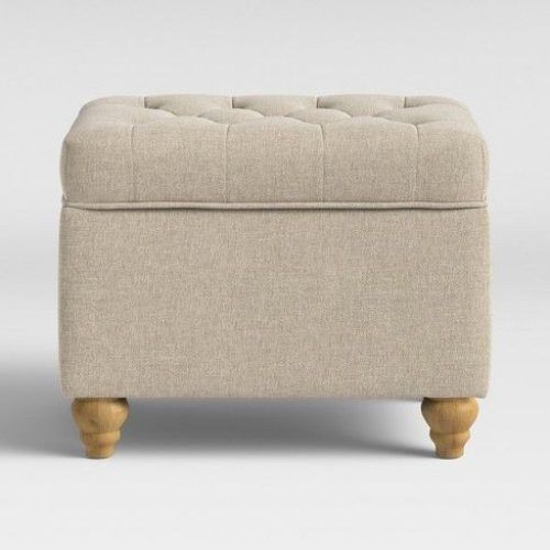 Brown Tufted Pouf Ottomans (Photo 3 of 20)