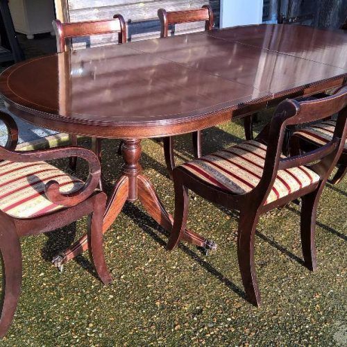 Mahogany Extending Dining Tables And Chairs (Photo 8 of 20)