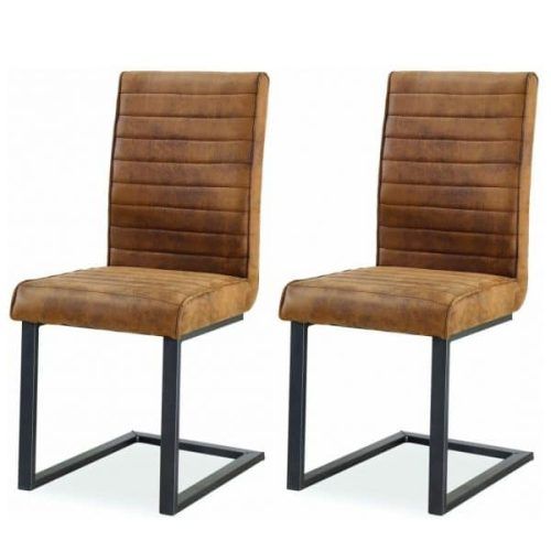 Oak Leather Dining Chairs (Photo 7 of 20)