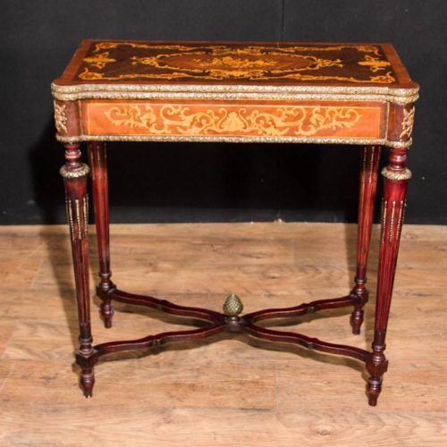 Orange Inlay Console Tables (Photo 1 of 20)