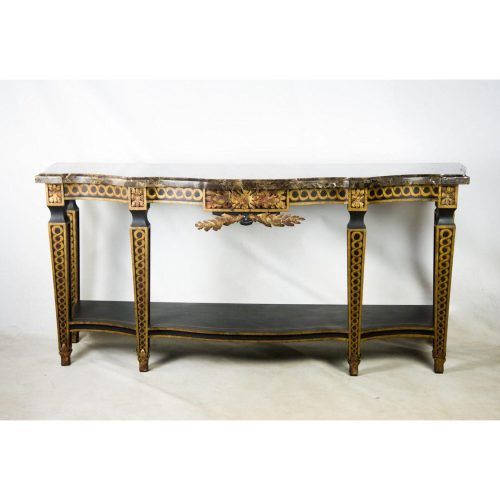 Roman Metal Top Console Tables (Photo 2 of 20)