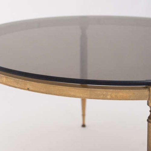 Brass Smoked Glass Cocktail Tables (Photo 8 of 20)