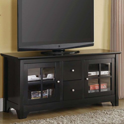 Solid Wood Black Tv Stands (Photo 2 of 15)