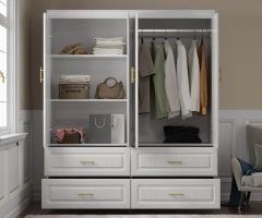 20 Best Ideas Double Wardrobes with Drawers and Shelves