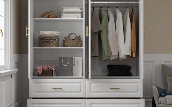 20 Best Ideas Double Wardrobes with Drawers and Shelves