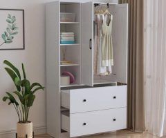 20 Best Ideas White Wardrobes with Drawers and Mirror