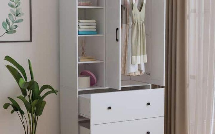 20 Best Ideas White Wardrobes with Drawers and Mirror
