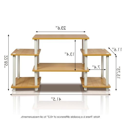 Furinno Turn-N-Tube No Tool 3-Tier Entertainment Tv Stands (Photo 15 of 20)