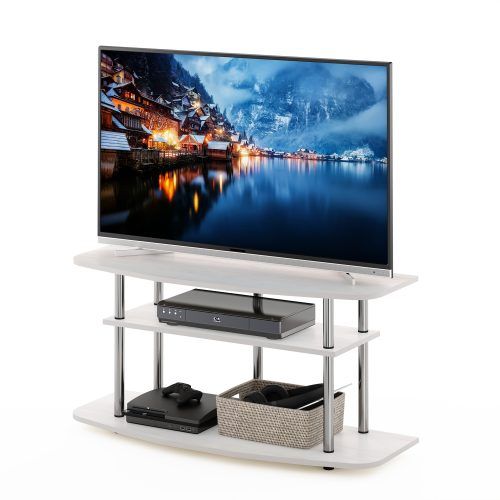 Furinno Turn-N-Tube No Tool 3-Tier Entertainment Tv Stands (Photo 3 of 20)