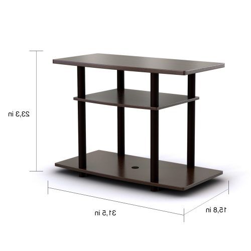 Furinno 2-Tier Elevated Tv Stands (Photo 16 of 20)
