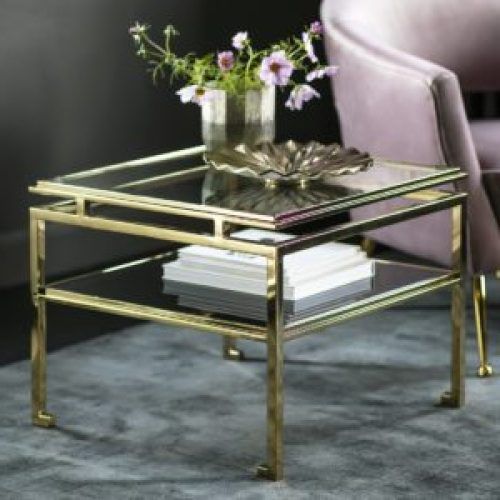 Round Gold Metal Cage Nesting Ottomans Set Of 2 (Photo 8 of 20)