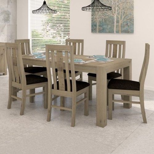Caira 7 Piece Rectangular Dining Sets With Diamond Back Side Chairs (Photo 12 of 20)