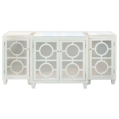 White Mirrored Sideboards (Photo 20 of 20)