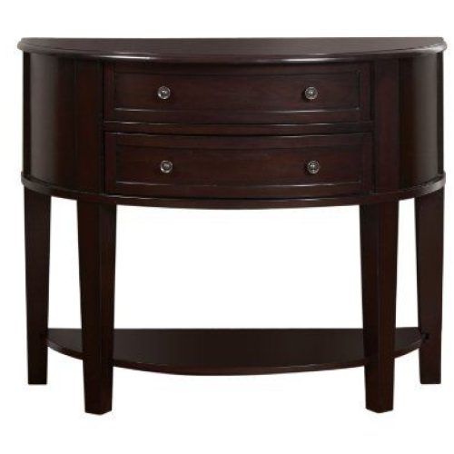 Espresso Wood Storage Console Tables (Photo 13 of 20)