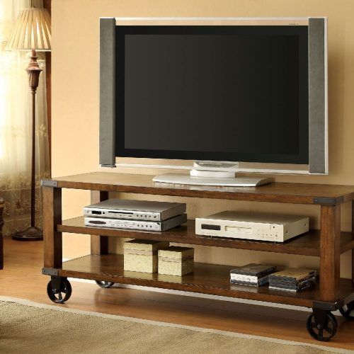 Mobile Tv Stands With Lockable Wheels For Corner (Photo 15 of 20)