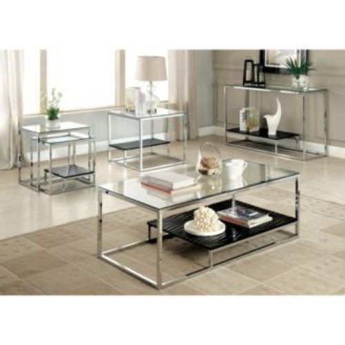 Chrome And Glass Modern Console Tables (Photo 19 of 20)