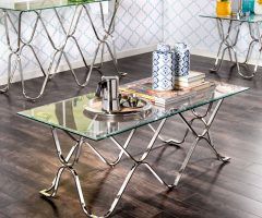 20 Photos Furniture of America Tellarie Contemporary Chrome Coffee Tables